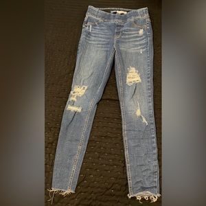 Old navy skinny jeans with elastic waist band